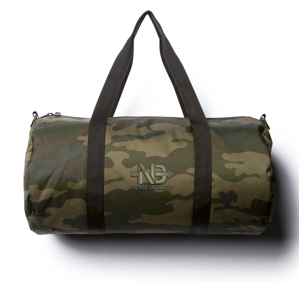 Never Defeated Duffle Bag
